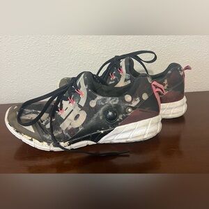 Reebok The Pump Women's Black and Pink Sneakers